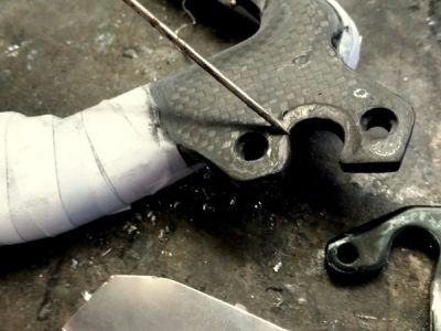 Renovace vytlačené karbonové patky na kole Scott Scale