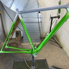 Cannondale Super six v novém kabátě barvy CANDY GREEN APPLE !