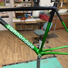 Cannondale Super six v novém kabátě barvy CANDY GREEN APPLE !