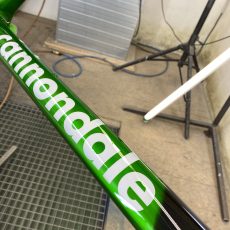 Cannondale Super six v novém kabátě barvy CANDY GREEN APPLE !