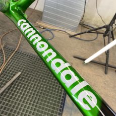 Cannondale Super six v novém kabátě barvy CANDY GREEN APPLE !