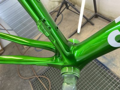 Cannondale Super six v novém kabátě barvy CANDY GREEN APPLE !